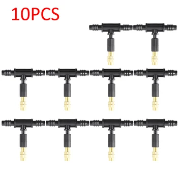 10pcs Copper Misting Nozzle 1/4'' Barb Tee Connector Adjustable Brass Mist Spray Atomizer Watering Garden
10pcs Copper Misting Nozzle 1/4'' Barb Tee Connector Adjustable Brass Mist Spray Atomizer Watering Garden