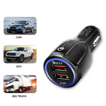 Vehemo Dual USB Car Fast Charger Auto Car Charger with Halo Mobile Phone Halo Car Charger for Power Adapter Socket
Vehemo Dual USB Car Fast Charger Auto Car Charger with Halo Mobile Phone Halo Car Charger for Power Adapter Socket