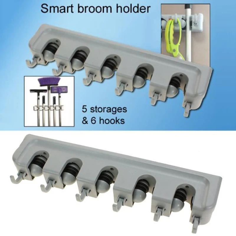 Wall Mounted Mop Organizer Holder Organizer Kitchen Adhesive Wall Mounted Mop Holder Storage Broom Hanger Clip Mop Hook Racks
Wall Mounted Mop Organizer Holder Organizer Kitchen Adhesive Wall Mounted Mop Holder Storage Broom Hanger Clip Mop Hook Racks