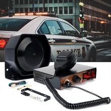 

Car Emergency Warning Police Siren Auto Truck Alarm Microphone Loudspeaker Fire Ambulance Motorcycle Horn DC 12V 200W Super Loud