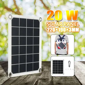 20W DC5V Solar Panel Single Crystal Solar Panel Charging Automotive Flexible Energy Saving Phone Battery Charger 5V USB 2.0 Port
20W DC5V Solar Panel Single Crystal Solar Panel Charging Automotive Flexible Energy Saving Phone Battery Charger 5V USB 2.0 Port