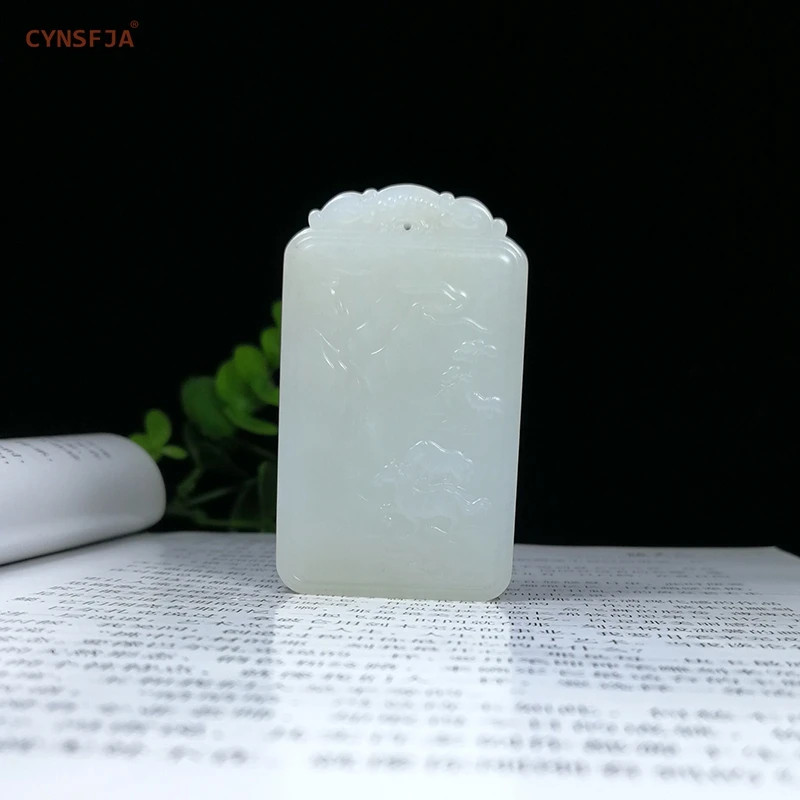CYNSFJA Real Rare Certified Hetian Jade Men's Amulets Charms Horse Jade Pendant Sugar White Hand Carved High Quality Best Gifts
CYNSFJA Real Rare Certified Hetian Jade Men's Amulets Charms Horse Jade Pendant Sugar White Hand Carved High Quality Best Gifts