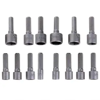 14pcs Strong Sleeve Wrench Hexagonal Handle Screw Sleeve Pneumatic Bits Pneumatic Batch Heads Repair Tool
14pcs Strong Sleeve Wrench Hexagonal Handle Screw Sleeve Pneumatic Bits Pneumatic Batch Heads Repair Tool