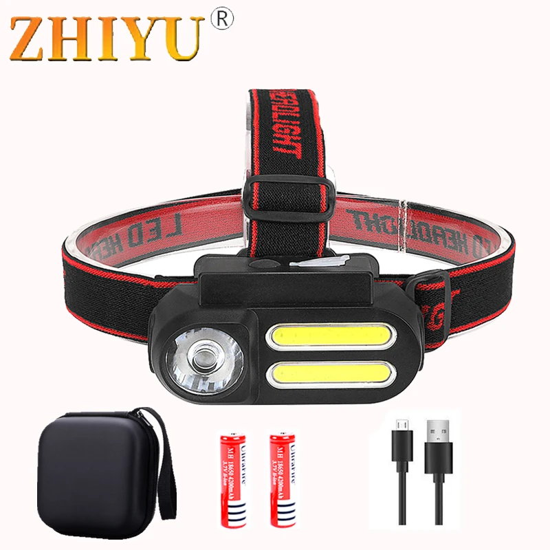 Portable Headlamp Work Light Waterproof Work Headlight XPE+2* COB Head Light 4 modes USB Rechargeable Head Lamp Best for Camping
Portable Headlamp Work Light Waterproof Work Headlight XPE+2* COB Head Light 4 modes USB Rechargeable Head Lamp Best for Camping