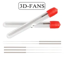 5Pcs/lot Nozzle Cleaning Needle Stainless Steel 0.15mm 0.2mm 0.25mm 0.3mm 0.35mm 0.4mm Part Drill For V6 Nozzle For 3D Printer(China)