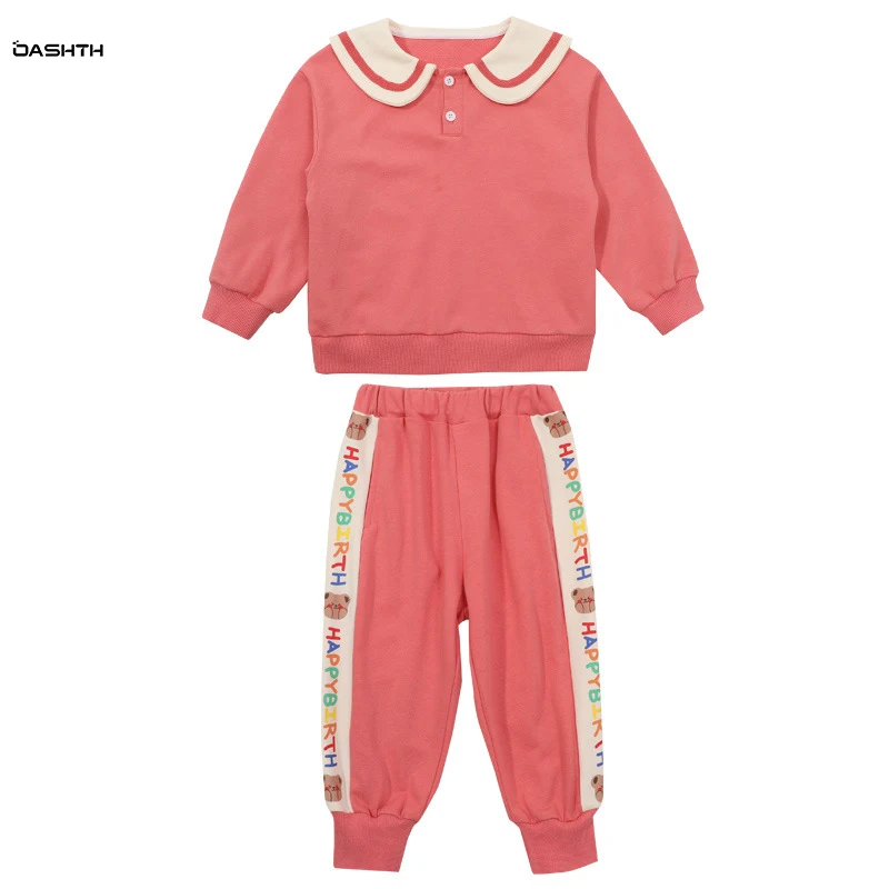 OASHTH Baby navy collar sweater set girls casual two-piece fashion spring and autumn children's clothing
OASHTH Baby navy collar sweater set girls casual two-piece fashion spring and autumn children's clothing