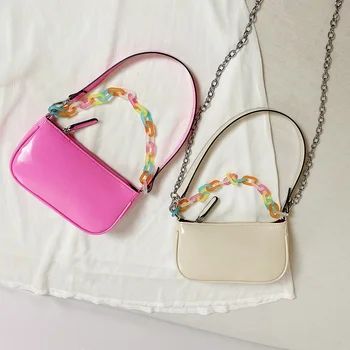 Purses Youth Ladies Simple Versatile Bag Women Casual Shoulder Messenger Bags PU Leather Pure Color Chain Tote
Purses Youth Ladies Simple Versatile Bag Women Casual Shoulder Messenger Bags PU Leather Pure Color Chain Tote