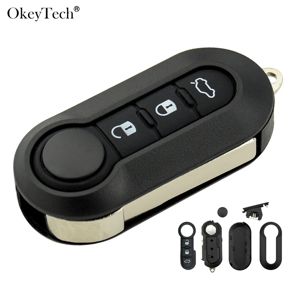 Okeytech 3 Buttons Remote Car key Shell Case For Fiat 500 Panda Punto Bravo Auto Uncut Blade Normal White Button
Okeytech 3 Buttons Remote Car key Shell Case For Fiat 500 Panda Punto Bravo Auto Uncut Blade Normal White Button