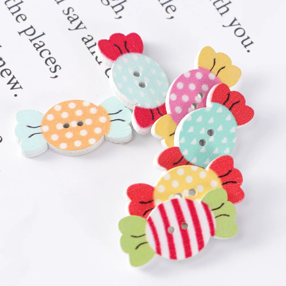 50Pcs Buttons Delicate Portable Durable Colored Drawing Wooden DIY Buttons for Crafts Shoes
50Pcs Buttons Delicate Portable Durable Colored Drawing Wooden DIY Buttons for Crafts Shoes