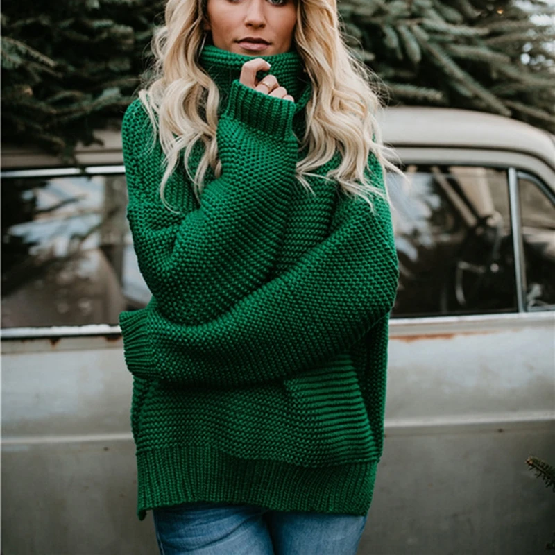 Thick Turtleneck Sweater Female Design 2020 Autumn Winter Women Sweaters and Pullovers Loose Fashion Solid Color Knitwear Casual
Thick Turtleneck Sweater Female Design 2020 Autumn Winter Women Sweaters and Pullovers Loose Fashion Solid Color Knitwear Casual