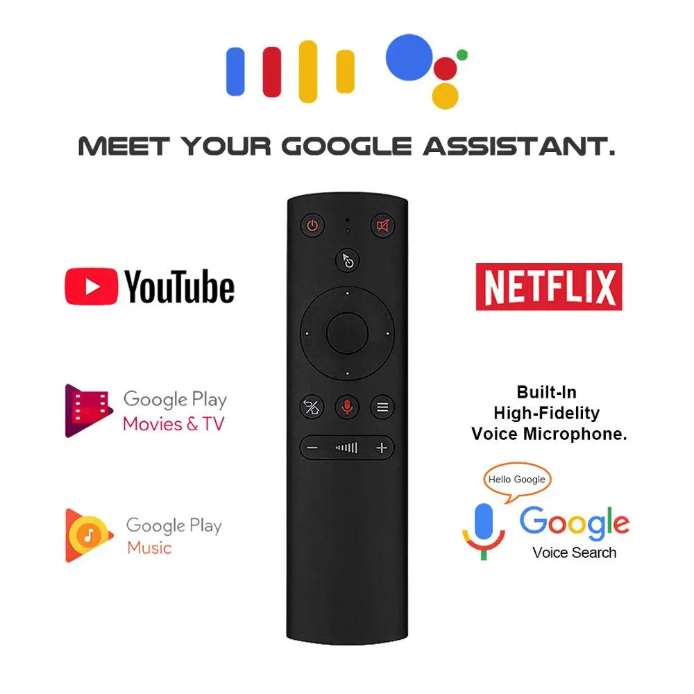 G21S Voice Control Air mouse Gyro Mic IR learning Wireless Remote control Google Assistant Smart remote for Android tv box H96
G21S Voice Control Air mouse Gyro Mic IR learning Wireless Remote control Google Assistant Smart remote for Android tv box H96