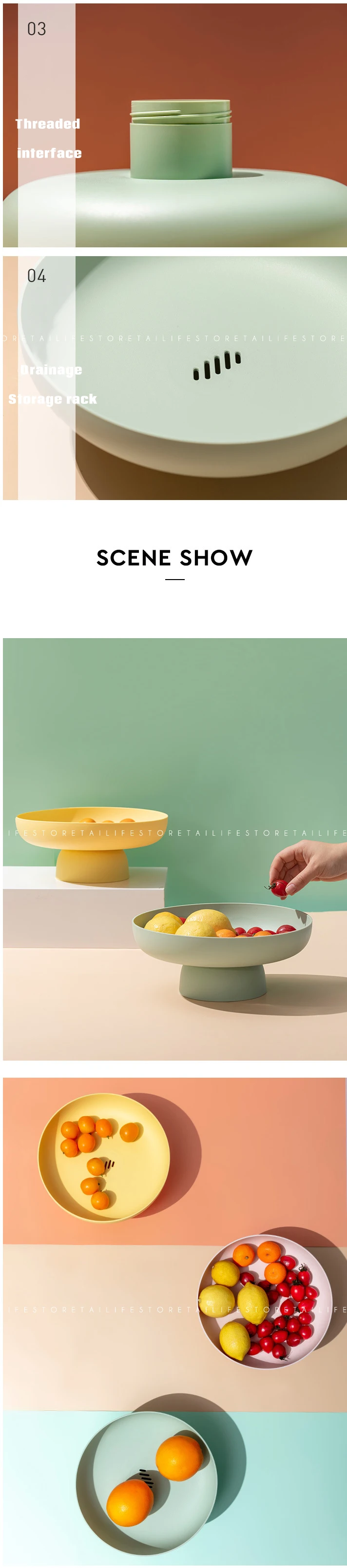 Fruit Storage Rack Nordic Style - Touch Control Desk Lamp - Only Home Gadgets
