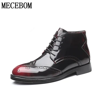 2019 Autumn Men's Boots Fashion Pointed Casual Men's Leather Boots Waterproof Lace-up Low Heel Large Size 38-48 Men's Shoes 
2019 Autumn Men's Boots Fashion Pointed Casual Men's Leather Boots Waterproof Lace-up Low Heel Large Size 38-48 Men's Shoes