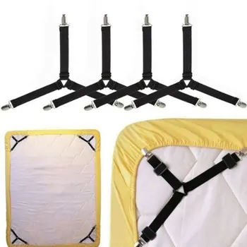 4Pcs/set Elastic Bed Sheet Grippers Belt Fastener Bed Sheet Clips Mattress Cover Blankets Holder Home Textiles Organize Gadgets
4Pcs/set Elastic Bed Sheet Grippers Belt Fastener Bed Sheet Clips Mattress Cover Blankets Holder Home Textiles Organize Gadgets