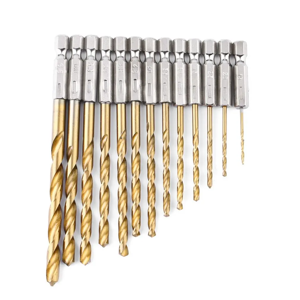 Worldwide Store Newest Durable 13pcs/Set Hex Drill Bit Set Multi Bits Tool 1.5-6.5mm DIY
Worldwide Store Newest Durable 13pcs/Set Hex Drill Bit Set Multi Bits Tool 1.5-6.5mm DIY