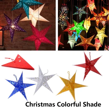 Light Shade Laser Paper DIY Christmas Lampshade Lamp Lantern 60CM Colorful Five Pointed Stars Holiday Lighting Festival
Light Shade Laser Paper DIY Christmas Lampshade Lamp Lantern 60CM Colorful Five Pointed Stars Holiday Lighting Festival