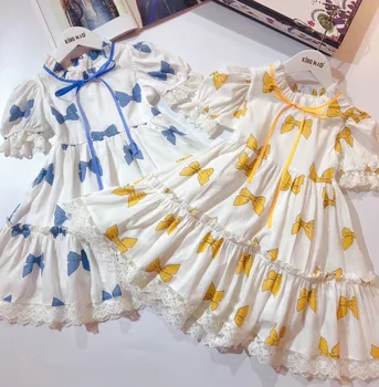 6414 Bow Print Lace Ribbons Princess Baby Girl Dress 2020 New Summer Party Wedding Kid Dress For Girl Wholesale Child ClothesLot
6414 Bow Print Lace Ribbons Princess Baby Girl Dress 2020 New Summer Party Wedding Kid Dress For Girl Wholesale Child ClothesLot