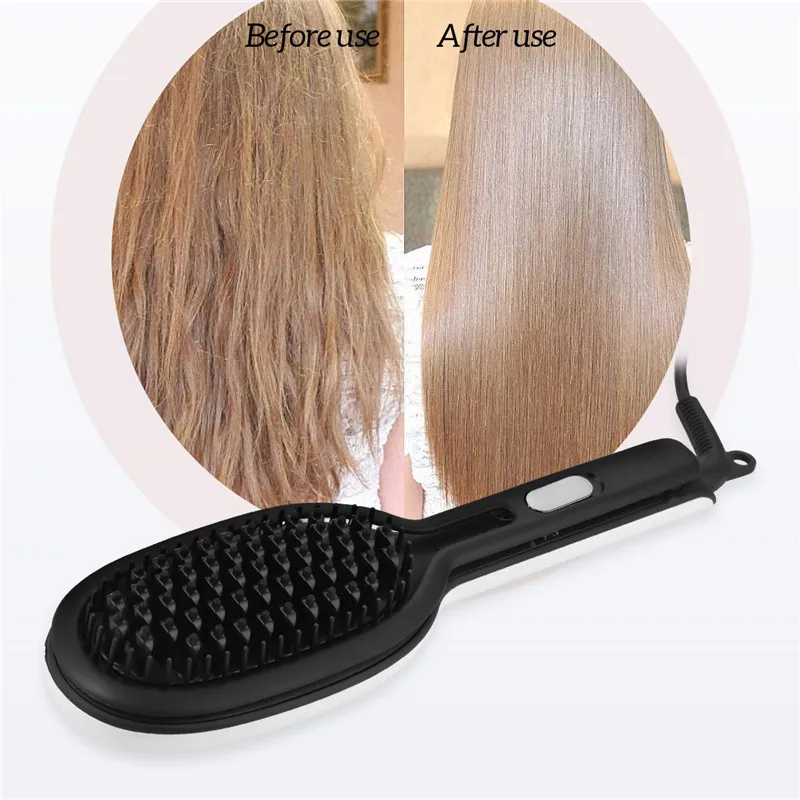 Fast Heat Electric Hair Straightening Brush Professional Ceramic Styling Comb Ionic Hair Straightener 4 Temperature Adjustable
Fast Heat Electric Hair Straightening Brush Professional Ceramic Styling Comb Ionic Hair Straightener 4 Temperature Adjustable