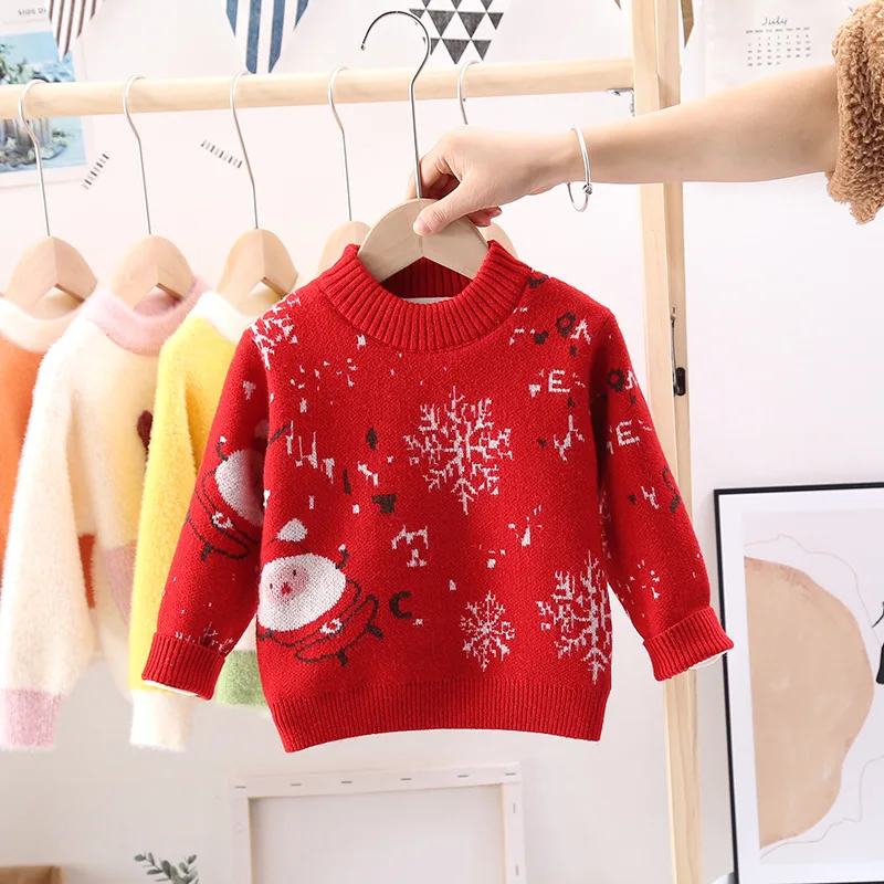 Home Kids Kids' Sweater Korean-style New Products Winter Boys' Sweater Christmas Snowflake plus Velvet
Home Kids Kids' Sweater Korean-style New Products Winter Boys' Sweater Christmas Snowflake plus Velvet