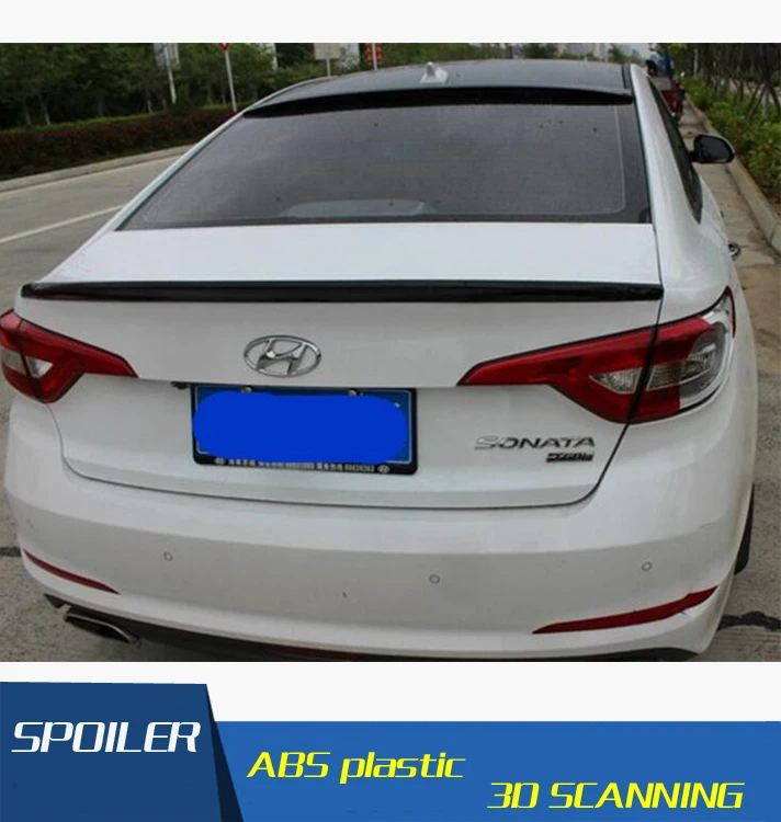 Спойлер для Hyundai Sonata спойлер из АБС материала заднего крыла автомобиля задний