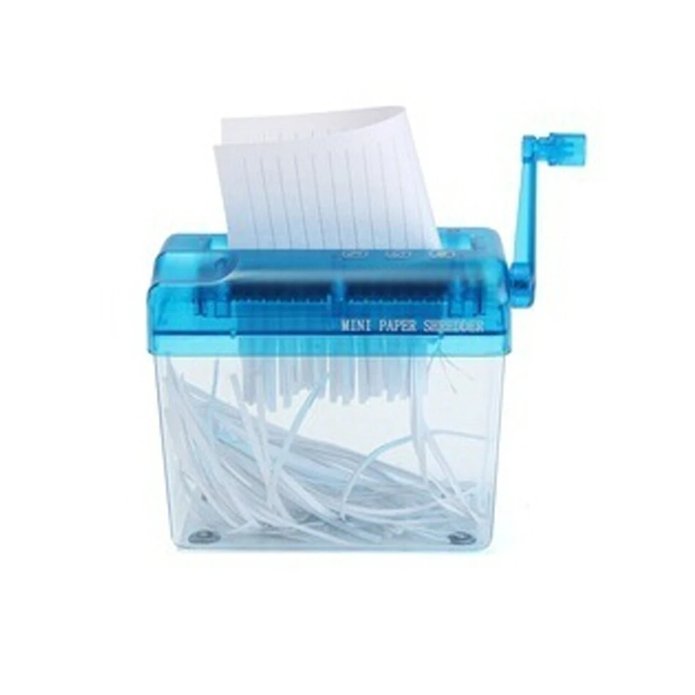 Mini Shredder Blue Paper Shredder Machine Portable Handheld Paper Documents Cutting Machine For Home Office School Stationery
Mini Shredder Blue Paper Shredder Machine Portable Handheld Paper Documents Cutting Machine For Home Office School Stationery