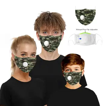 Camouflage Breath Respirator Custom Face Mask Washable Reusable Cloth Face Mouth Mask with Filter PM2.5 Anti-pollution Dust Mak
Camouflage Breath Respirator Custom Face Mask Washable Reusable Cloth Face Mouth Mask with Filter PM2.5 Anti-pollution Dust Mak