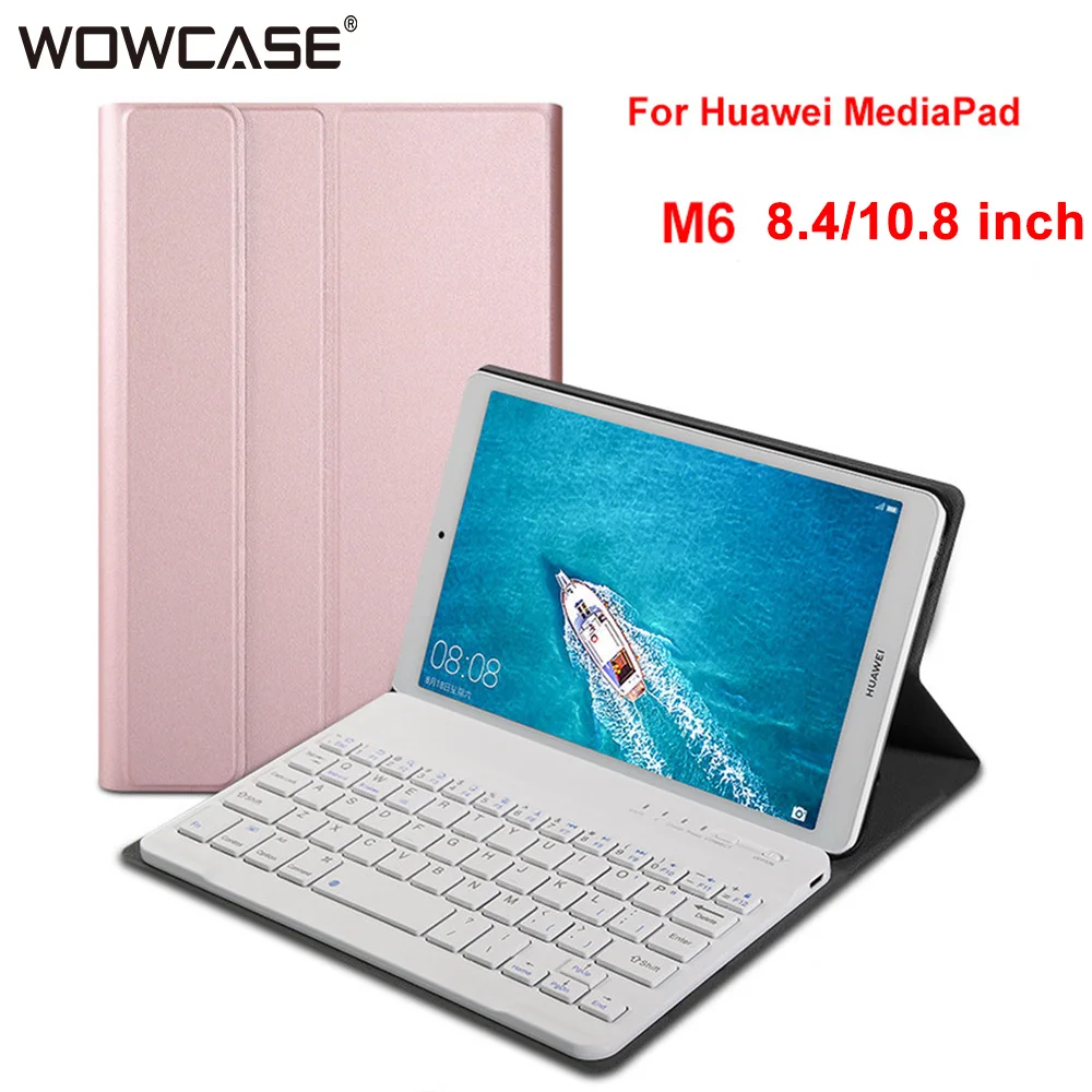 Bluetooth Keyboard Case for Huawei MadiaPad M6 8.4 10.8 PU Leahter Flip Tablet Stnad Folding Folio Ultra-thin Slim Cases Cover
Bluetooth Keyboard Case for Huawei MadiaPad M6 8.4 10.8 PU Leahter Flip Tablet Stnad Folding Folio Ultra-thin Slim Cases Cover