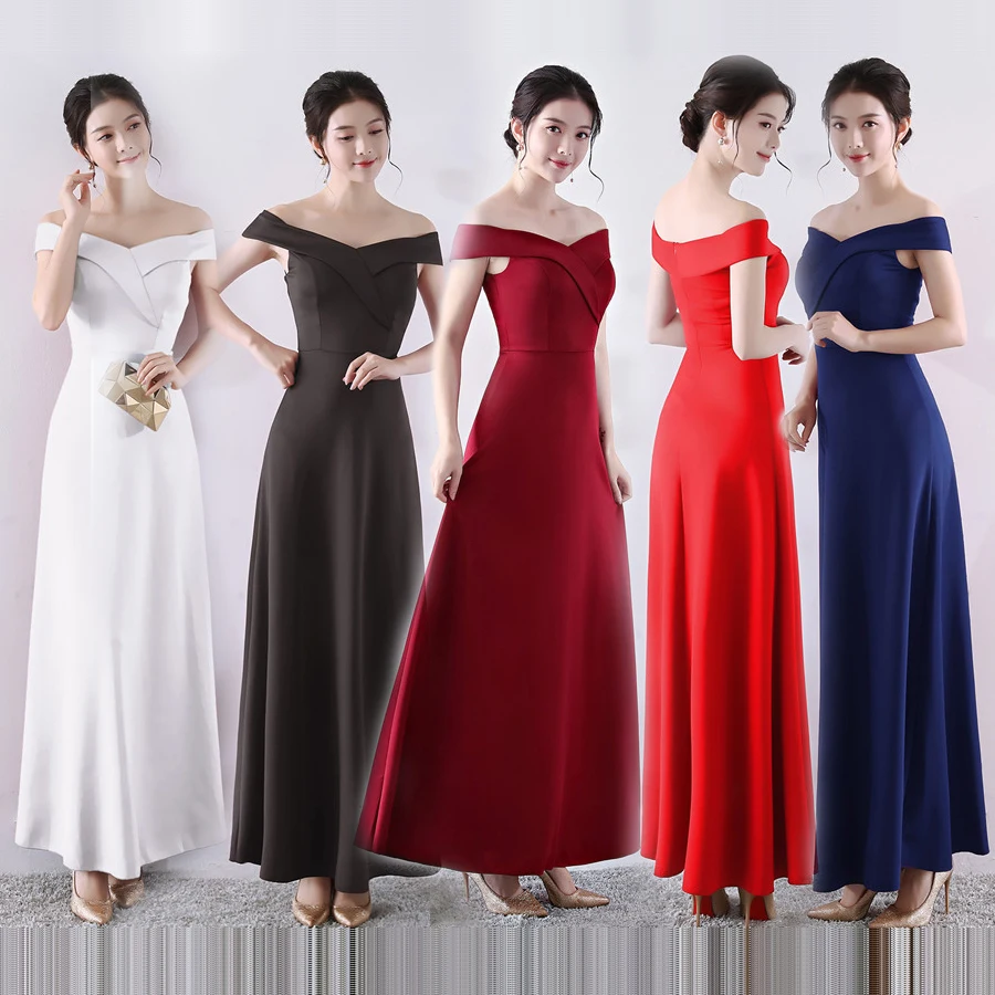 Evening gown solid a-line robe soiree 2019 boat neck short sleeve evening dresses for women off the shoulder formal dress C145
Evening gown solid a-line robe soiree 2019 boat neck short sleeve evening dresses for women off the shoulder formal dress C145