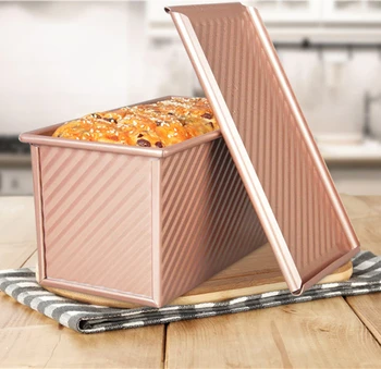 Aluminium Alloy Toast Loaf Pan Non-stick Bar Bread Cake Brownie Baking Mould Rectangular Bakeware Household With Lid
Aluminium Alloy Toast Loaf Pan Non-stick Bar Bread Cake Brownie Baking Mould Rectangular Bakeware Household With Lid