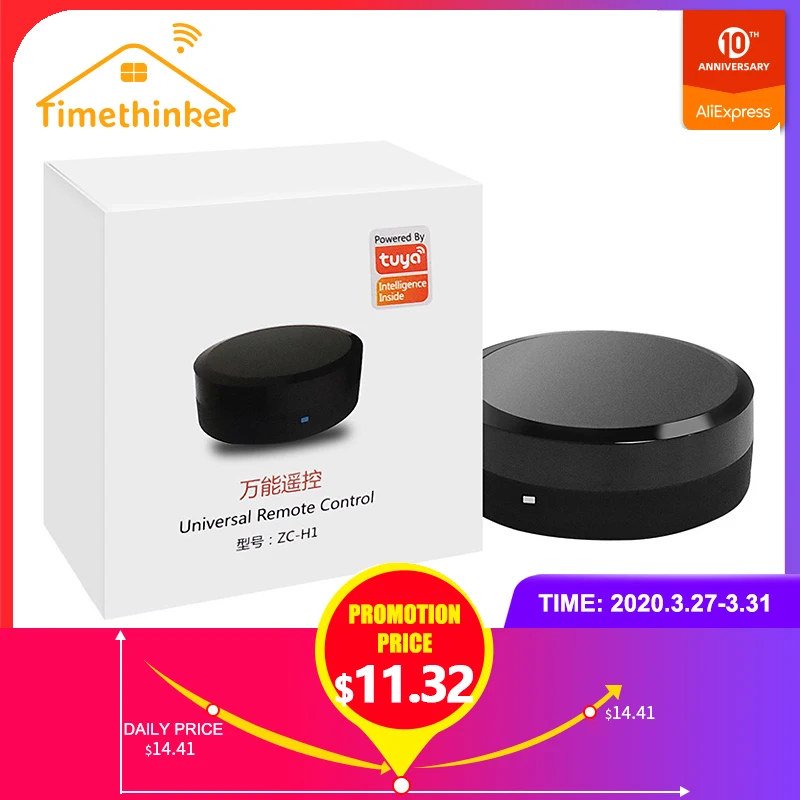 Timethinker Tuya Smart IR Hub Remote Control Voice Control for Air Conditioner TV Work With Alexa Google Home for Samsung IOS
Timethinker Tuya Smart IR Hub Remote Control Voice Control for Air Conditioner TV Work With Alexa Google Home for Samsung IOS