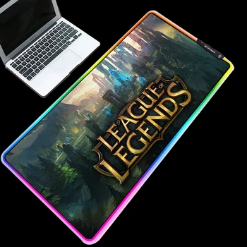 Yuzuoan LOGO RGB Computer Gaming Mouse Pad USB with Cable LED 7-color Lighting One-piece Thickened Marquee Desktop Pad for LOL
Yuzuoan LOGO RGB Computer Gaming Mouse Pad USB with Cable LED 7-color Lighting One-piece Thickened Marquee Desktop Pad for LOL