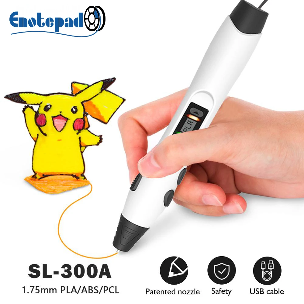 Enotepad-Galaxy SL-300A 3DPrinting pen support 1.75mm PLA/PCL filament diy drawing pencil 1-8 digital extruded support5V 2A
Enotepad-Galaxy SL-300A 3DPrinting pen support 1.75mm PLA/PCL filament diy drawing pencil 1-8 digital extruded support5V 2A