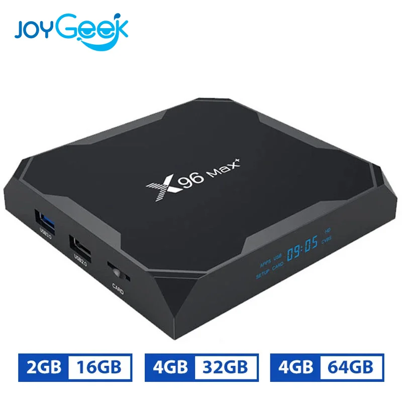 ТВ приставка X96 Max Plus Smart Tv Box 2020 Android телеприставка Iptv 4K 8K Tvbox Qhdtv Amlogic S905X3 2 ГБ + 16 Гб 4 64