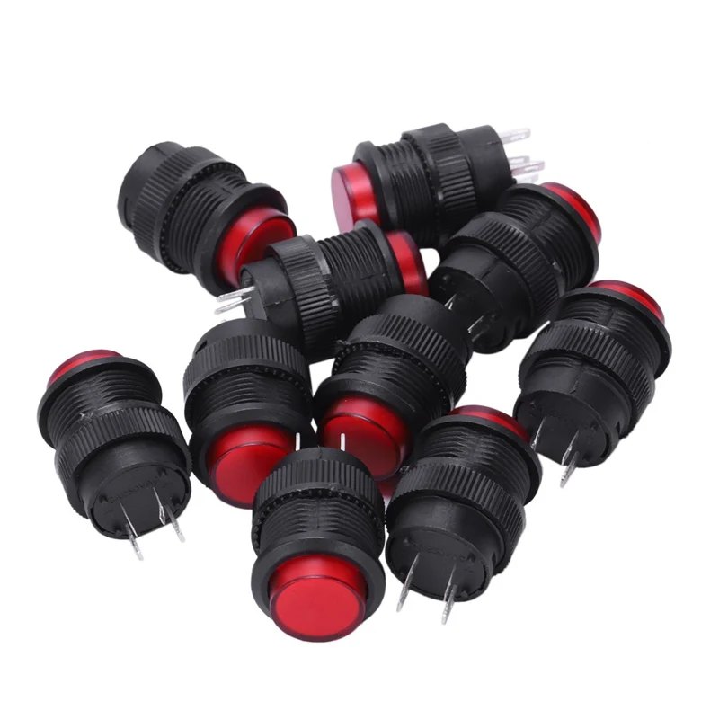 Button switch R16-503BD without locking light 16MM button switch round switch 10pcs