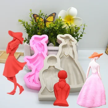 4 Fashion Pretty girl image silicone mold Resin kitchen Baking tool DIY chocolate cake Mousse fondant mold for decoration
4 Fashion Pretty girl image silicone mold Resin kitchen Baking tool DIY chocolate cake Mousse fondant mold for decoration