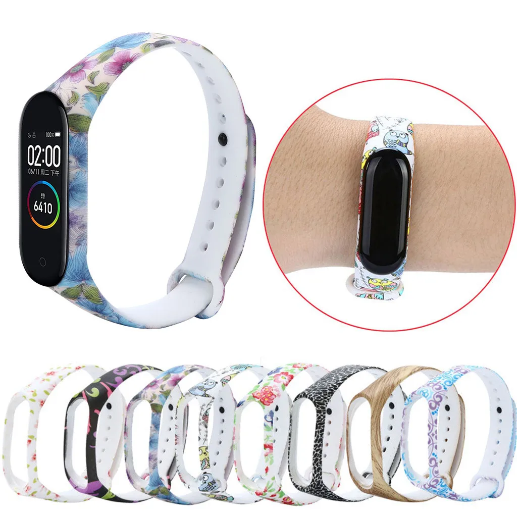 Ремешок MNYCXEN для mi band 4 сменный мягкий силиконовый браслет наручных часов Xiao Mi Band