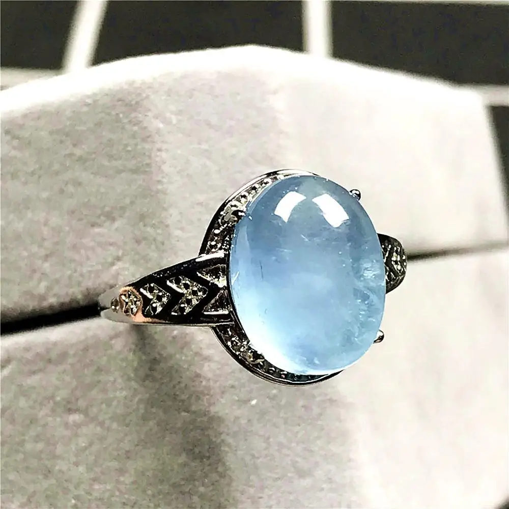 12x9mm Natural Ocean Blue Aquamarine Ring For Woman Man Love Gift Crystal Oval Beads Silver Stone Adjustable Ring Jewelry AAAAA
12x9mm Natural Ocean Blue Aquamarine Ring For Woman Man Love Gift Crystal Oval Beads Silver Stone Adjustable Ring Jewelry AAAAA