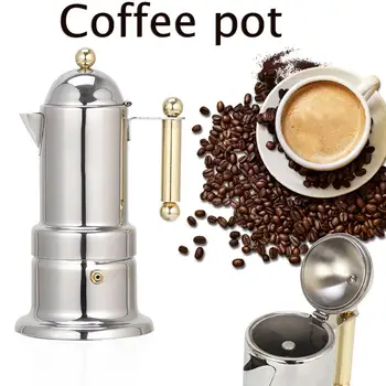 Thickened Espresso Machine Espresso Coffee Supplies Household Stainless Steel Mocha Coffee Pot Kitchen Tools
Thickened Espresso Machine Espresso Coffee Supplies Household Stainless Steel Mocha Coffee Pot Kitchen Tools
