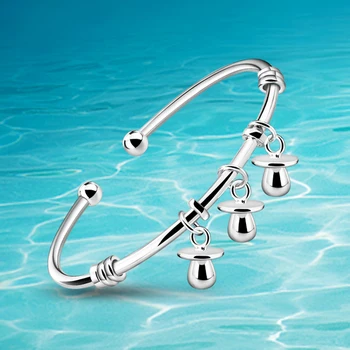 Delicate cute Baby pacifier 925 Sterling Silver Metal Charms bangle for Jewelry making Fit European Charm Bracelet necklace
Delicate cute Baby pacifier 925 Sterling Silver Metal Charms bangle for Jewelry making Fit European Charm Bracelet necklace