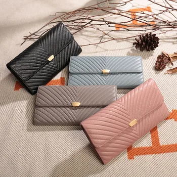 Korean new first leather long women's wallet large capacity leather handbag wallet
Korean new first leather long women's wallet large capacity leather handbag wallet