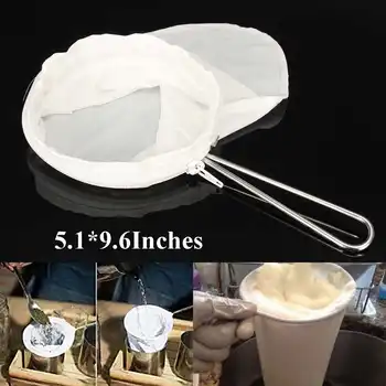 Diameter 12.5cm Reusable Coffee Filter Bag Stainless Steel Handle cotton Cloth Strainer Dropping Pot Mesh Basket Coffee Tool 
Diameter 12.5cm Reusable Coffee Filter Bag Stainless Steel Handle cotton Cloth Strainer Dropping Pot Mesh Basket Coffee Tool