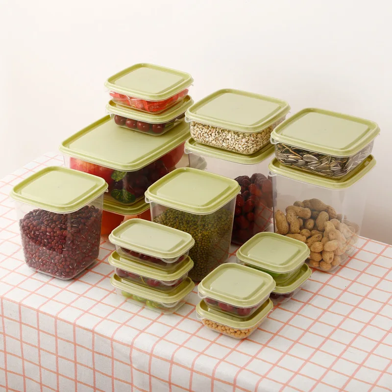17 Pieces of Food Preservation Box Set Kitchen Finishing Storage Plastic Sealed Box Refrigerator Storage Box Storage Jar
17 Pieces of Food Preservation Box Set Kitchen Finishing Storage Plastic Sealed Box Refrigerator Storage Box Storage Jar