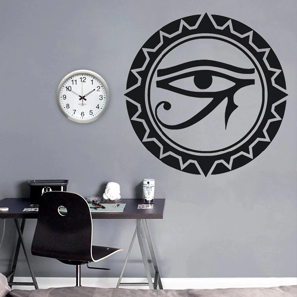 Egyptian Eye Wall Stickers Livingroom Home Decoration Eye of Horus Waterproof Vinyl Poster Eye of Ra Decals Egyptian decor HQ952
Egyptian Eye Wall Stickers Livingroom Home Decoration Eye of Horus Waterproof Vinyl Poster Eye of Ra Decals Egyptian decor HQ952