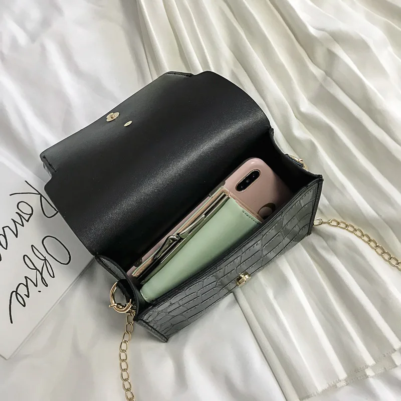 2019 New Style Korean-style Versatile Crocodile Pattern Chain Square Sling Bag Mini Bag Crossbody Bag
2019 New Style Korean-style Versatile Crocodile Pattern Chain Square Sling Bag Mini Bag Crossbody Bag