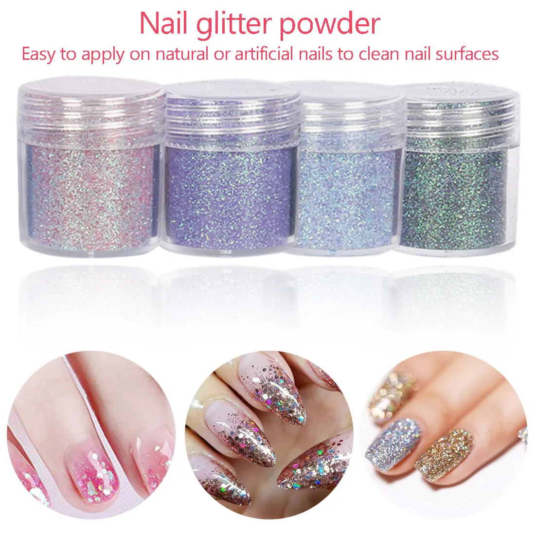 10g/Box Dipping Nail Powder Glitter Gradient French Nail Holographic Dipping Nail Art Natural Dry Without Lamp Cure
10g/Box Dipping Nail Powder Glitter Gradient French Nail Holographic Dipping Nail Art Natural Dry Without Lamp Cure