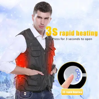 New Arrival Heating Solid Color Cotton Vest Korean Version USB Jacket Clothes Winter Outdoor Sport Heating Fishing Vest
New Arrival Heating Solid Color Cotton Vest Korean Version USB Jacket Clothes Winter Outdoor Sport Heating Fishing Vest