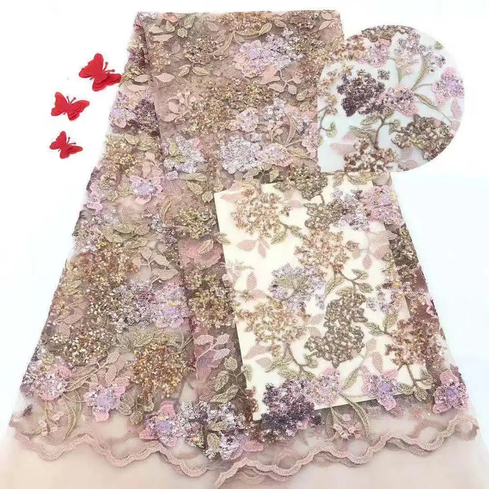 Madison African Fabrics Flowers High Quality 2019 Nigerian Net Lace Fabric with Sequins Sequence Lace for Women Dress
Madison African Fabrics Flowers High Quality 2019 Nigerian Net Lace Fabric with Sequins Sequence Lace for Women Dress