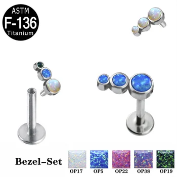 G23 Titanium 16G Opal Stone Cluster Lip Labret Ring Lip Piercing Body Jewelry Ear Cartilage Piercing Nose Rings Women Jewellry
G23 Titanium 16G Opal Stone Cluster Lip Labret Ring Lip Piercing Body Jewelry Ear Cartilage Piercing Nose Rings Women Jewellry