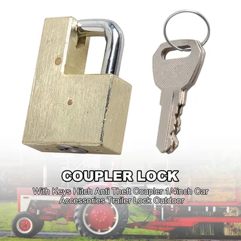Trailer Lock Vehicles Anti Theft Coupler With Keys Security 1/4inch Universal Outdoor Durable Hitch Small Car Accessories For RV
Trailer Lock Vehicles Anti Theft Coupler With Keys Security 1/4inch Universal Outdoor Durable Hitch Small Car Accessories For RV