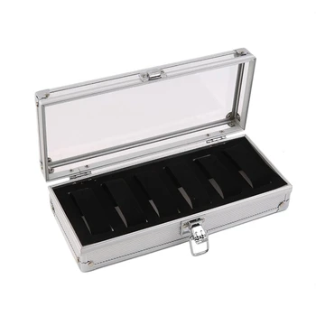 6 Grid/Slot Watch Box Display Aluminum Jewelry Box Jewelry Storage Box Decorative Case
6 Grid/Slot Watch Box Display Aluminum Jewelry Box Jewelry Storage Box Decorative Case